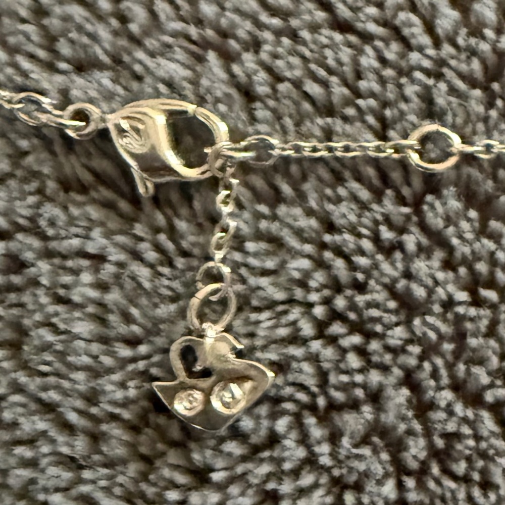 Vintage Rare Swarovski Crystal Clear Teardrop Necklace. - Picture 5 of 8